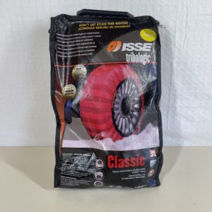ISSE C60058 Textile Snow Chains Tribologic Classic, Size 58,Red-black Stripes