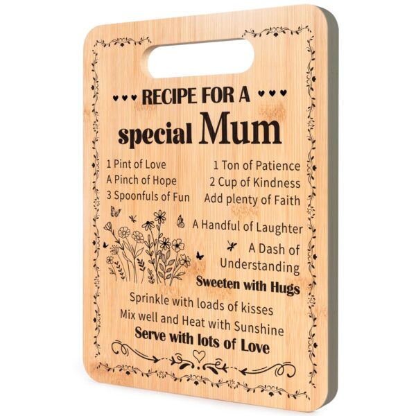 Engraved Wooden Chopping Board - Special Mum Gift, Personalised Mother's Gift