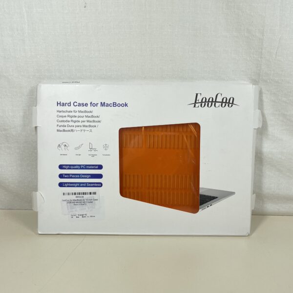 EooCoo for MacBook Air 15 inch Case 2026 M5 M4 M3 M2 Crystal CosmicOrange | Slim Fit Hard Shell Compatible with Mac Air 15" 2026-2023 (A3448 A3241 A3114 A2941), Plastic Cover Protects Mac Skin