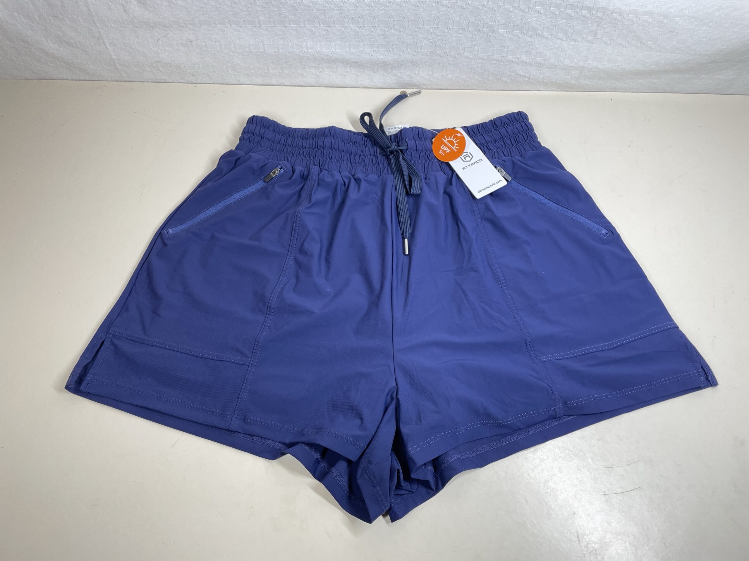 Attraco Women's Swim Shorts High Waisted Board Shorts Bikini Bottom Size L - Image 3