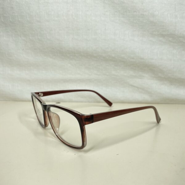 CGID Clear Lens Glasses Square Fashion Frame Brown UV400 Fake Glasses