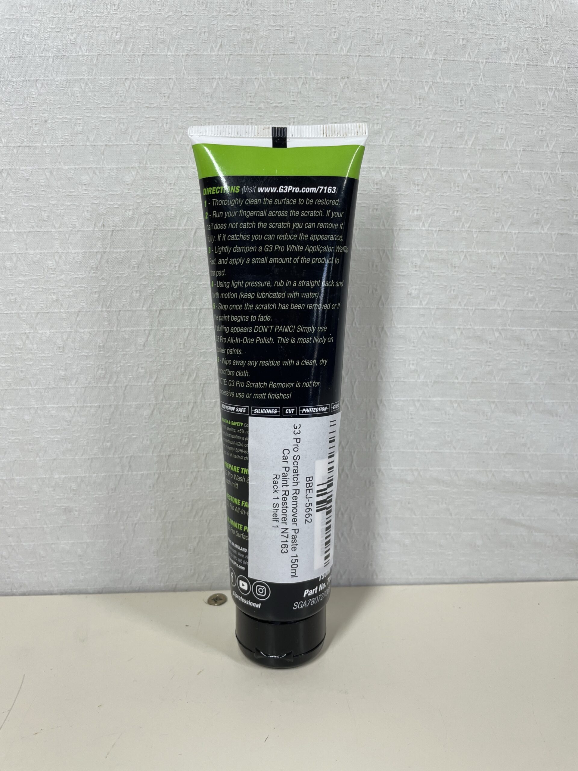 G3 Pro Scratch Remover Paste 150ml Car Paint Restorer N7163 - Image 3