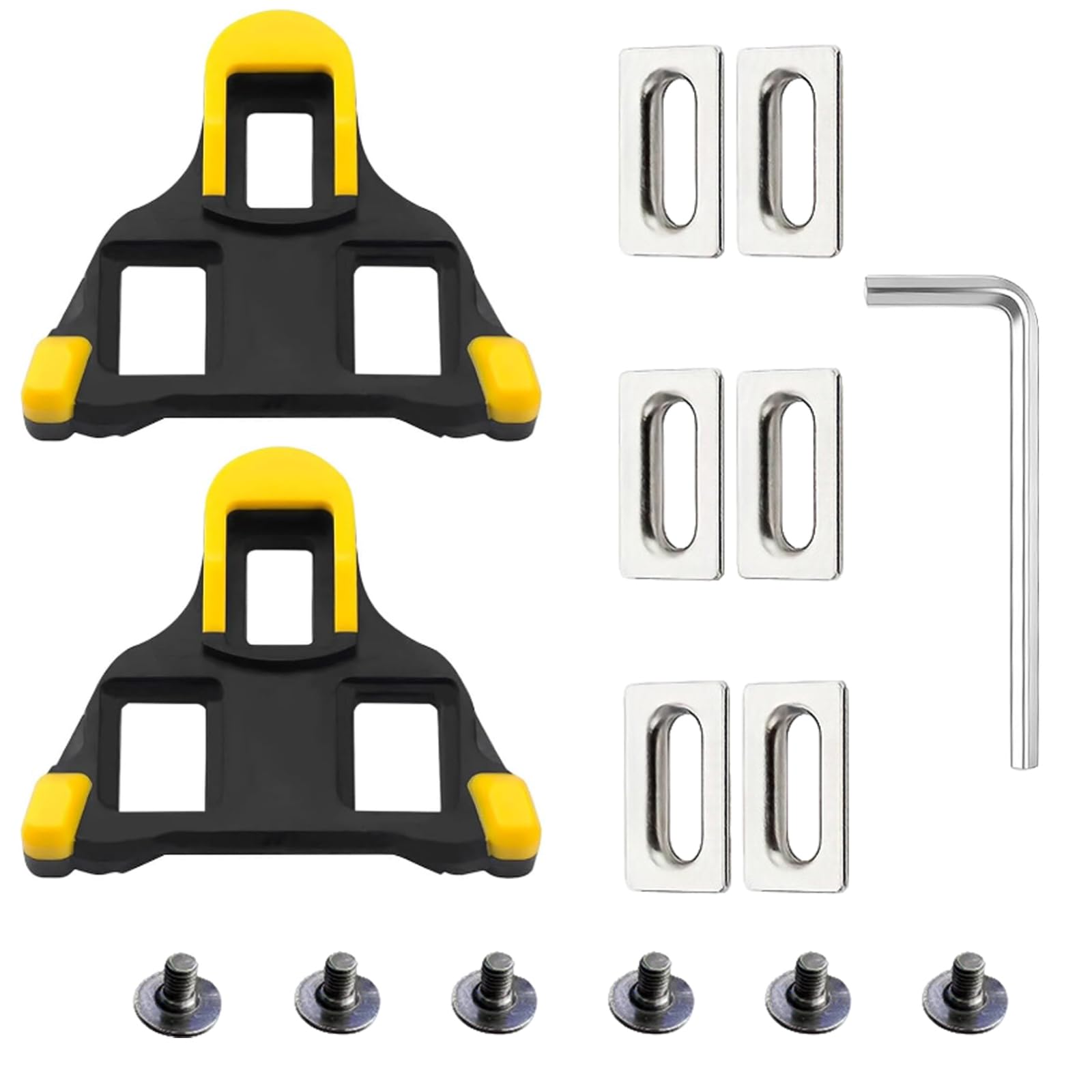 SPD-SL Cleat Set Compatible SH10 SH11 SH12 Road Bike Pedal Cleats Anti-Slip