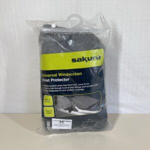 Sakura Car Windscreen Frost Protector - SS4922 - Universal Easy Fit - Covers Side Windows and Wing Mirrors - for Most Cars