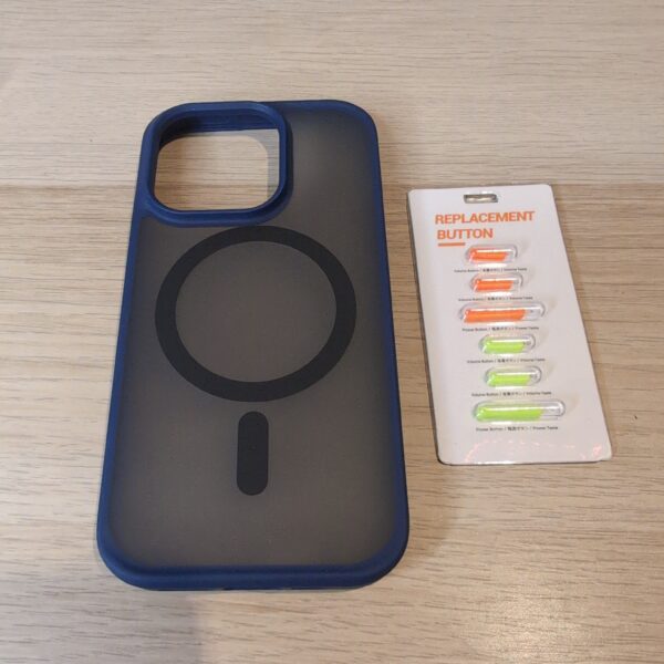 TORRAS iPhone 14 Pro Case with MagSafe Shockproof Matte Dark Blue Cover