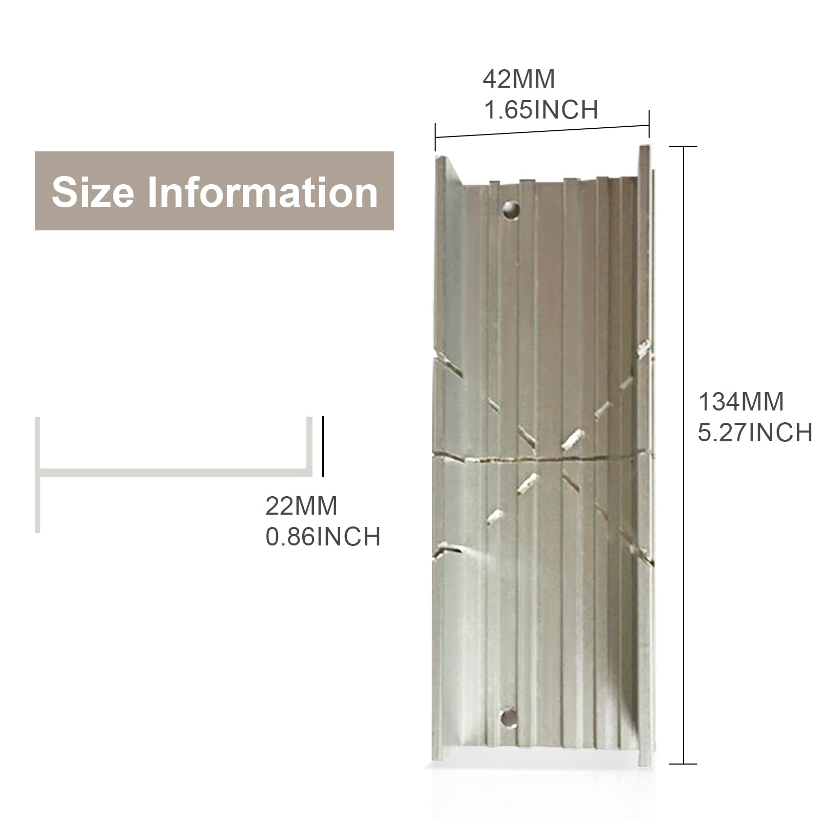 Aluminium Mitre Box 135mm 3-Angle Coving Tool with Manual Saw - Image 2