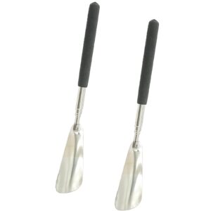 Telescopic Shoe Horn 2 Pack Extra Long Handle Metal Ergonomic Shoehorn