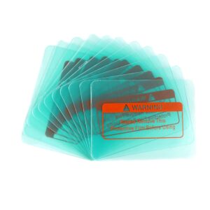 Welding Helmet Outer Lens Cover 120x90x0.8mm Clear 10 Pack