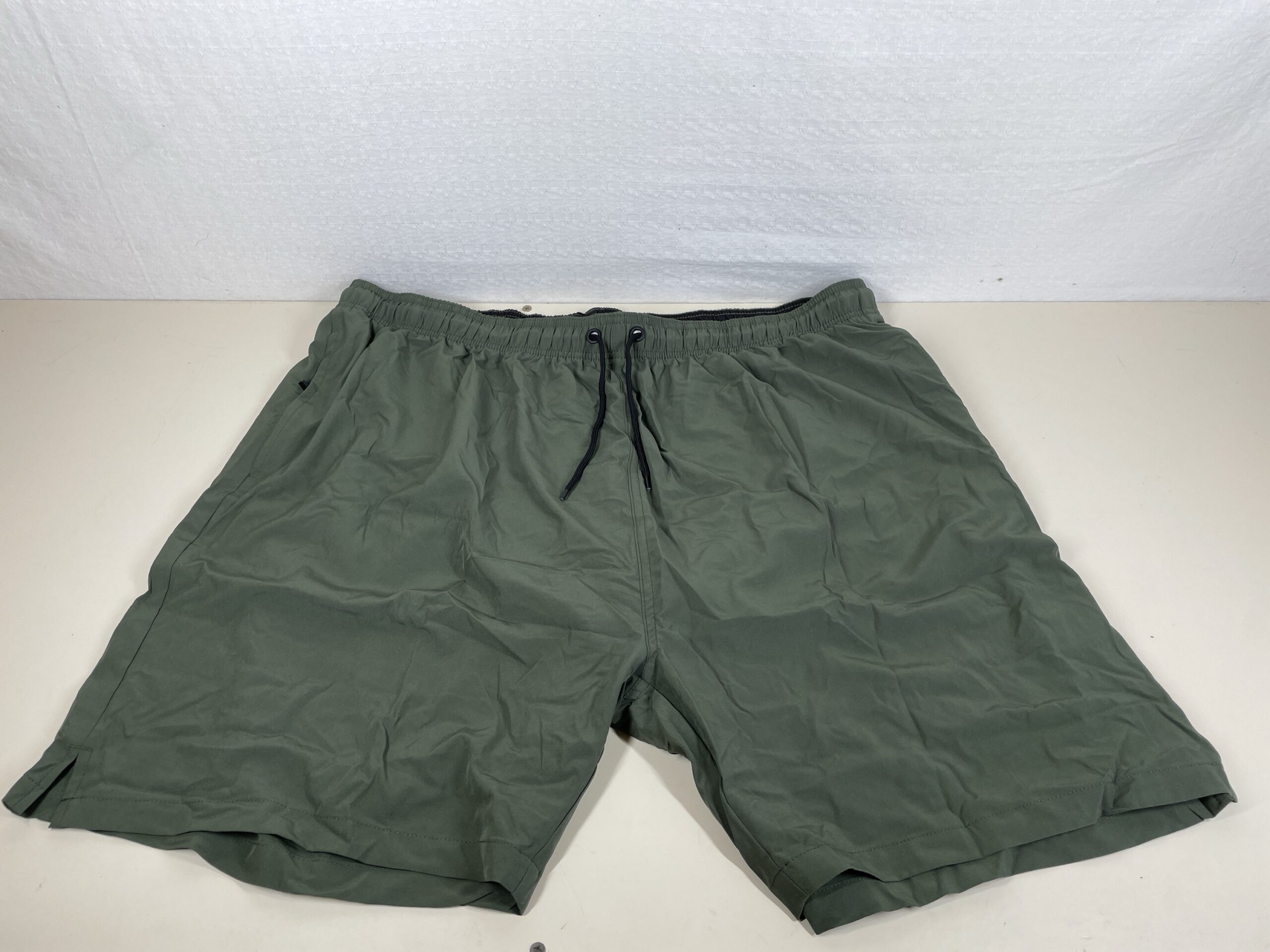 Men's Board Shorts Size 44 Quick Dry Water Repellent Mesh Lining Army Green - Image 2