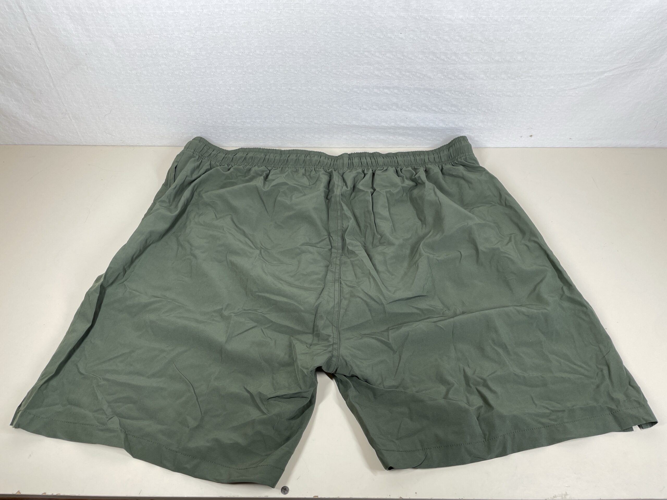 Men's Board Shorts Size 44 Quick Dry Water Repellent Mesh Lining Army Green - Image 4