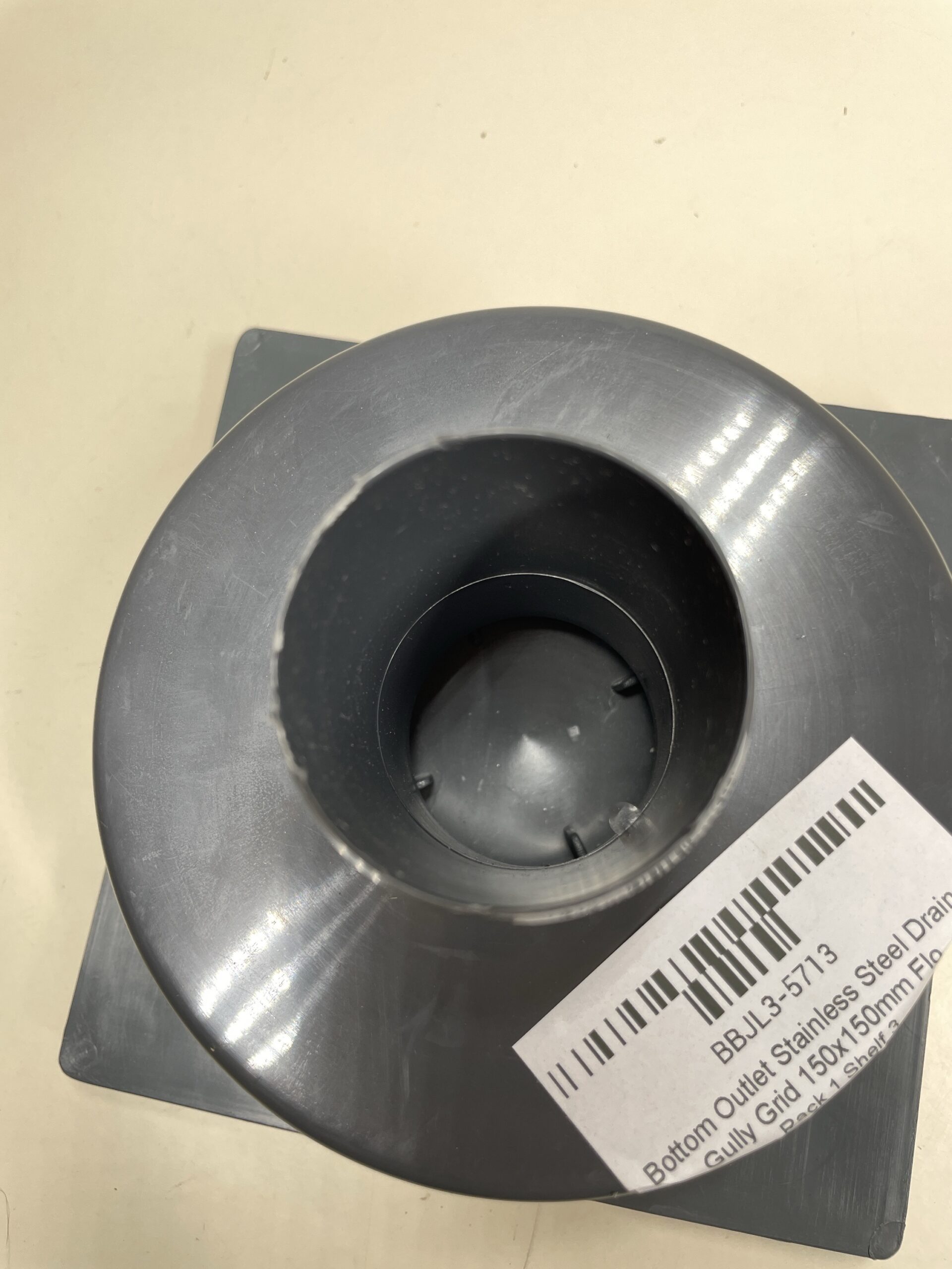 Bottom Outlet Stainless Steel Drain Gully Grid 150x150mm Floor Waste Trap - Image 4