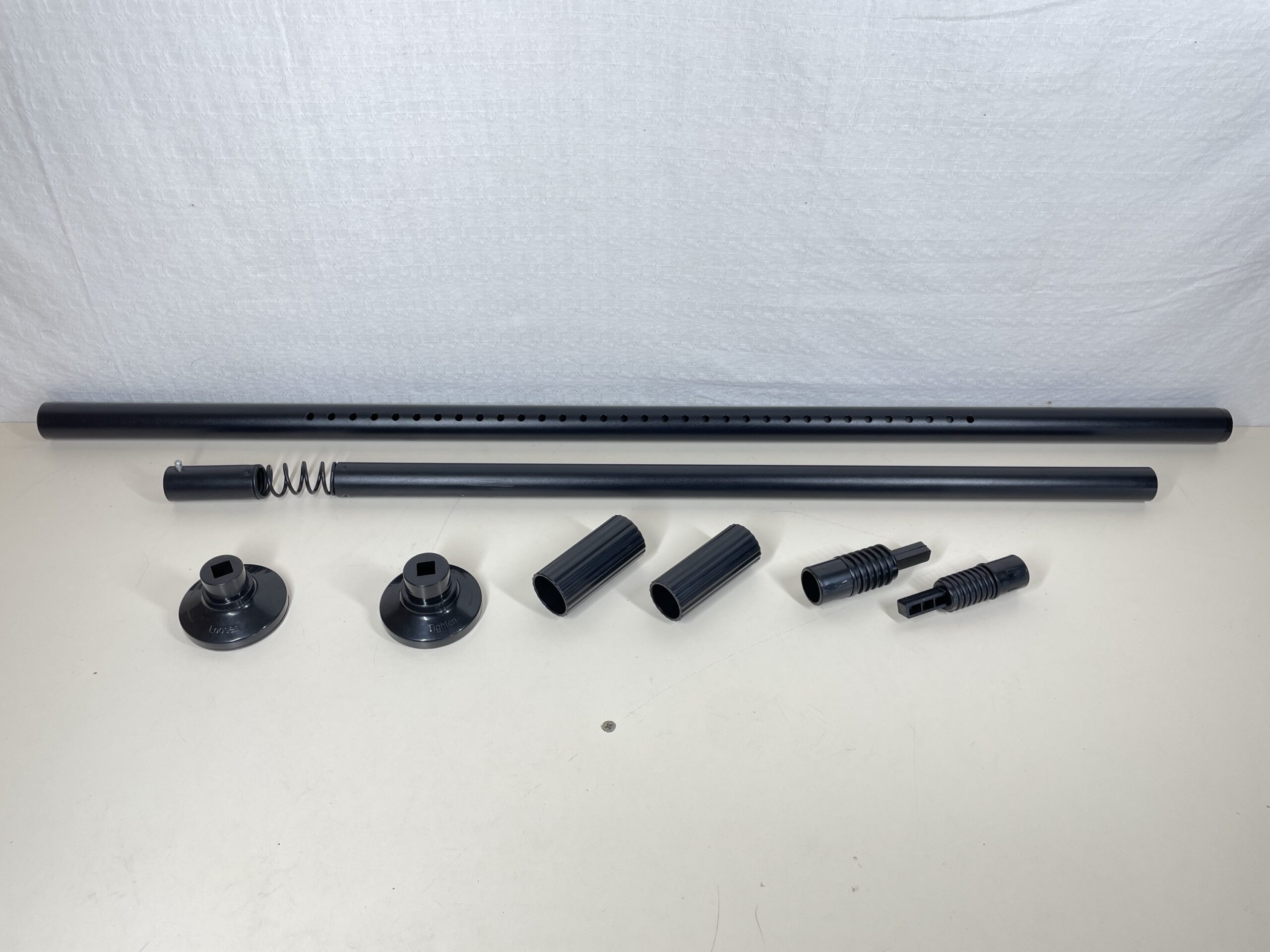 Tension Curtain Rod 228cm-277cm Extendable Stainless Steel Shower Pole - Image 3