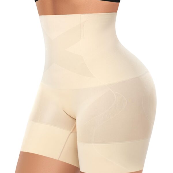 Seamless Shapewear Shorts Tummy Control High Waist Latte M
