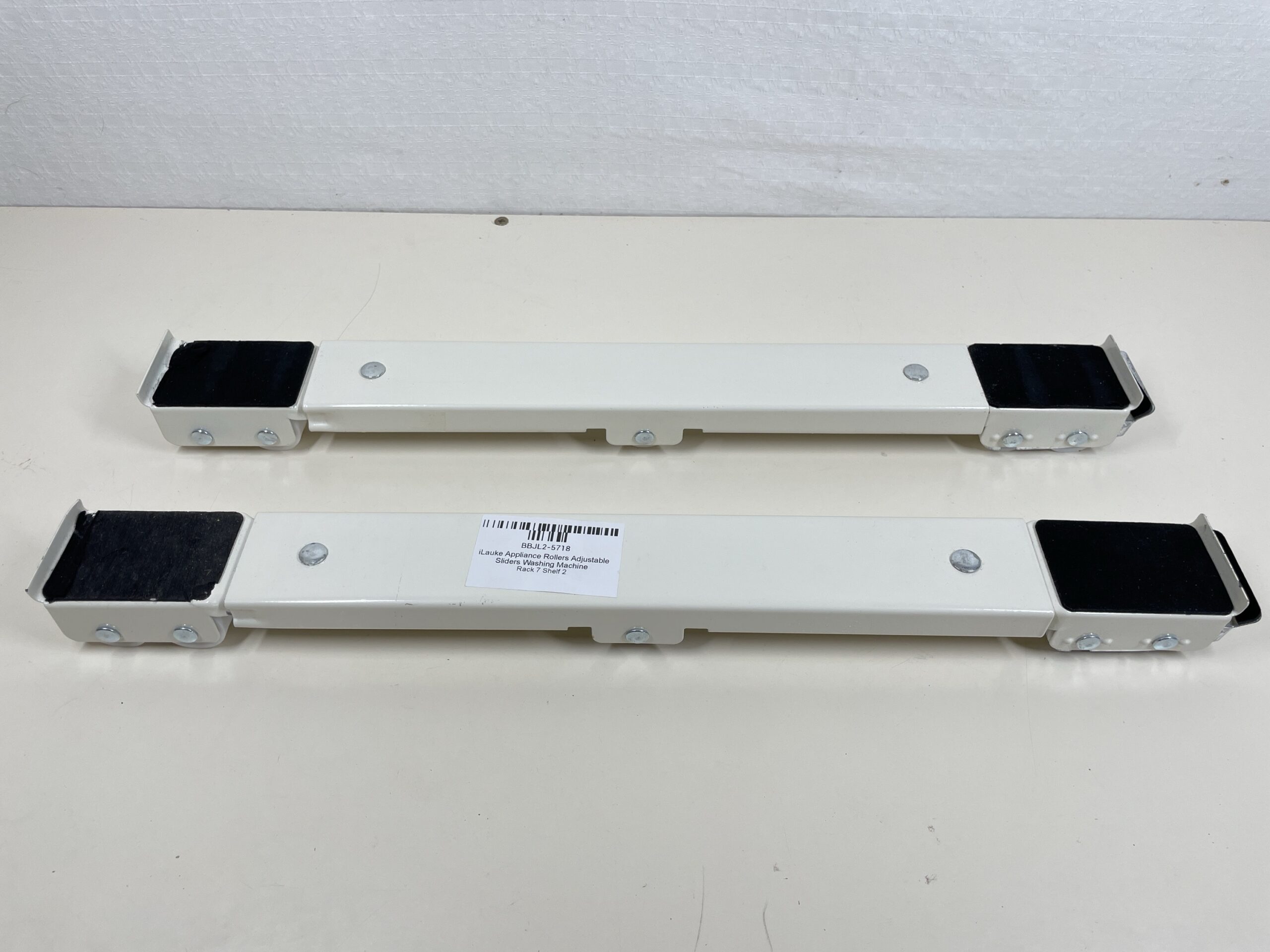 iLauke Appliance Rollers Adjustable Sliders Washing Machine Feet White - Image 3