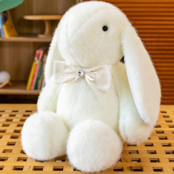 Plush Bunny Rabbit Soft Toy White 35cm Huggable Stuffed Animal - OUKEYI