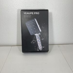 Shower Head and Hose 1.6M with Filter - YEAUPE PRO Square High Pressure Bathr...