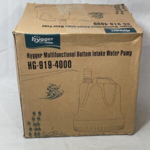 (crack in plastic) Hygger Submersible Water Pump, 4000L/H 90W Ultra-Quiet Fou...