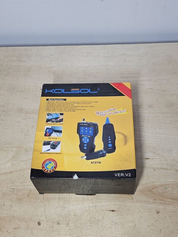 KOLSOL Network Cable Tester, AT278 NF-8601S TDR Multi-Functional LCD Wire Tra...