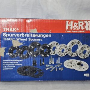 (missing screws) H&R B1055571 DR-System Wheel Spacer Set 10mm per axle Patter...