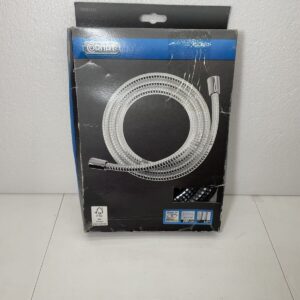 CORNAT TECB3373 Shower Hose Plastic 2,0m Trans./chr, Transparent, 200 cm