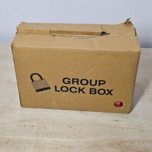 Lockout Tagout Lockbox, Suitable for up to 13 Padlocks, Powder Coated Steel, ...