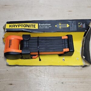 (missing keys) Kryptonite 005636 Evolution 790 Folding Lock, Orange, 90 cm
