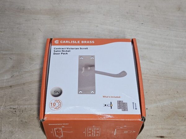 Carlisle Brass - Victorian Scroll Lever Latch Door Handles, 64mm Mortice Tubu...