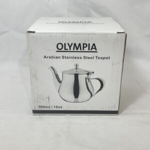 Olympia Arabian Tea Pot Stainless Steel 18Oz Infuser for Better Experience