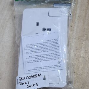 Schneider Electric Lisse White Moulded Wall Socket - Switched Single to Doubl...