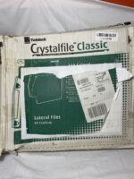 Rexel 330 Lateral Hanging Files with Tabs and Inserts, 15 mm V-base, 100 Perc...